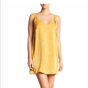 Hiatus Satin Yellow Sundress